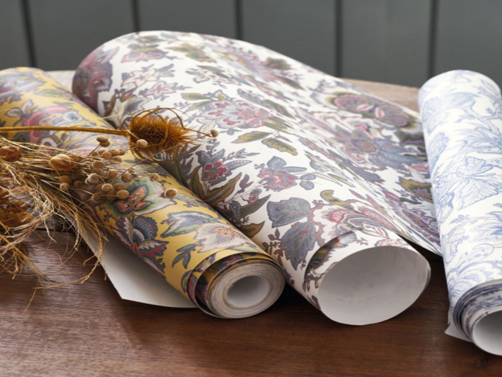 Cortina tecido no varao para casa