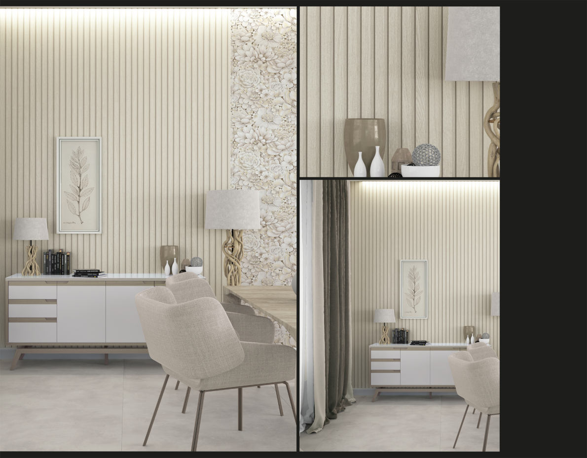 Cortina tecido no varao para casa