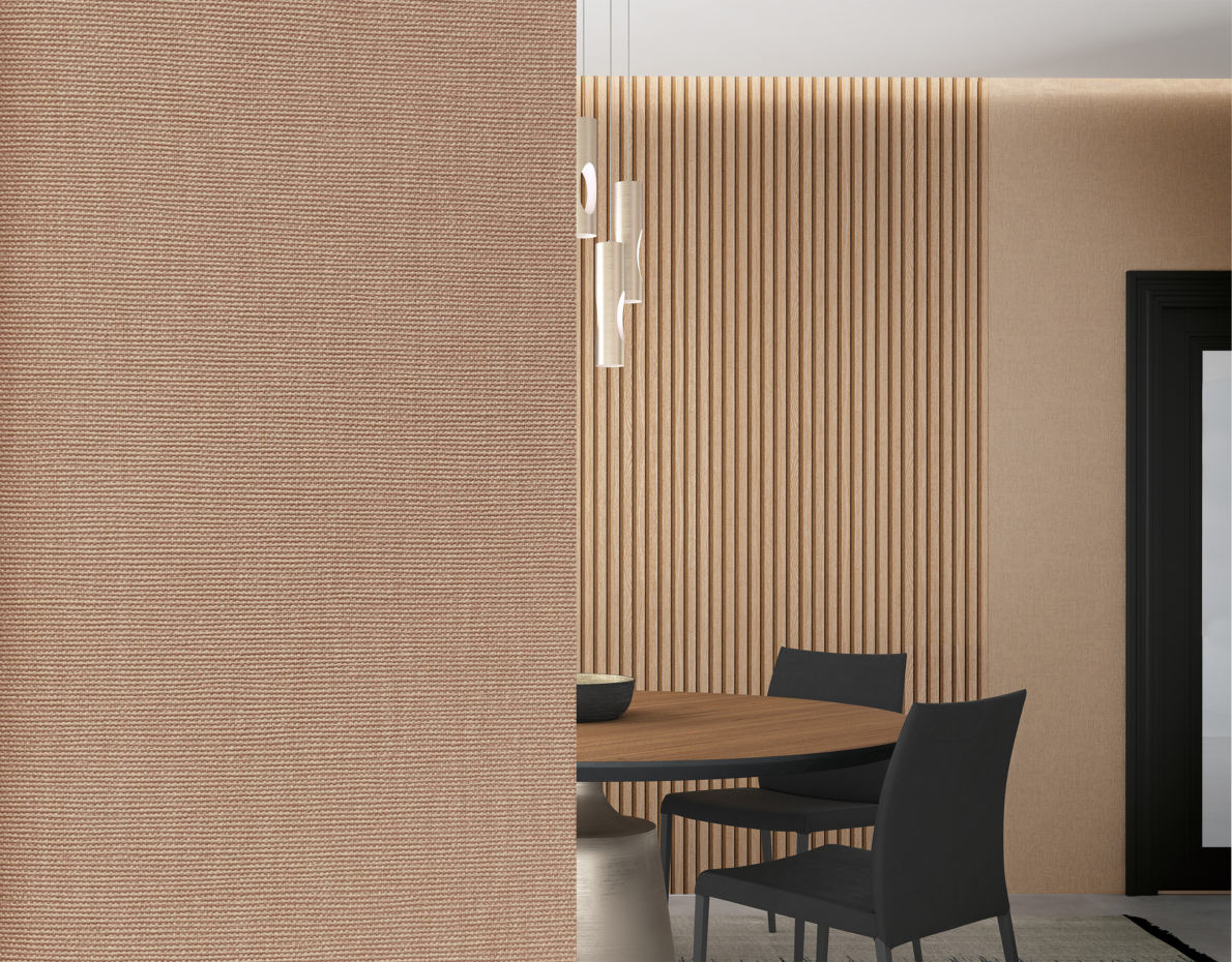 Cortina tecido no varao para casa