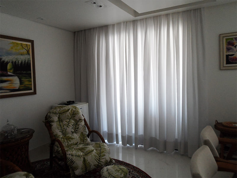 Cortina Franzida - Trilho Suico cortina trilho suico suiço para casa